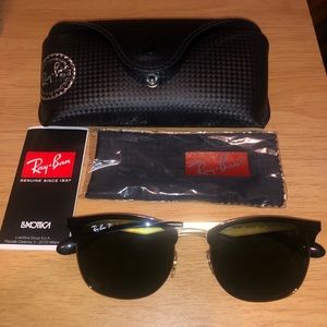 Ray Ban Gold Frame Sunglasses